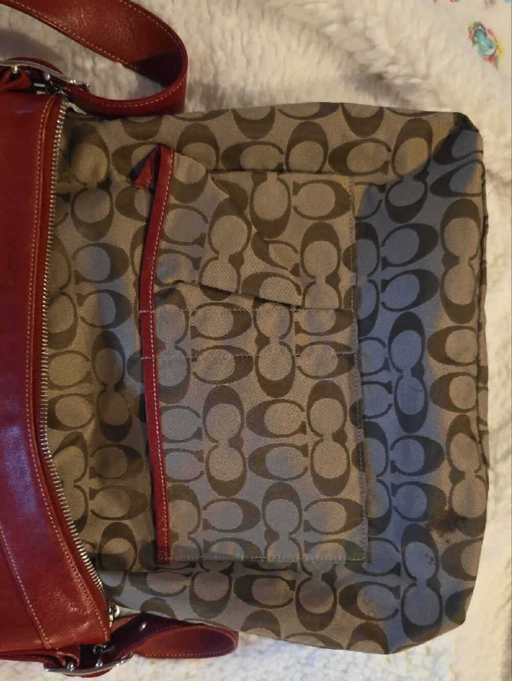 Vintage Coach Legacy 9188 Red Leather Shoulder Bag | Genuine Leather
